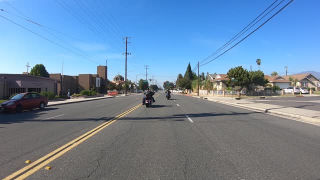 Time warped run from Fallbrook, to Azusa CA