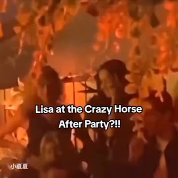 LISA AFTER PARTY CRAZY HORSE PARIS #lisa #blackpink
