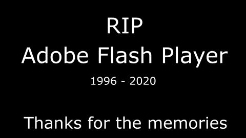 RIP Adobe Flash Player