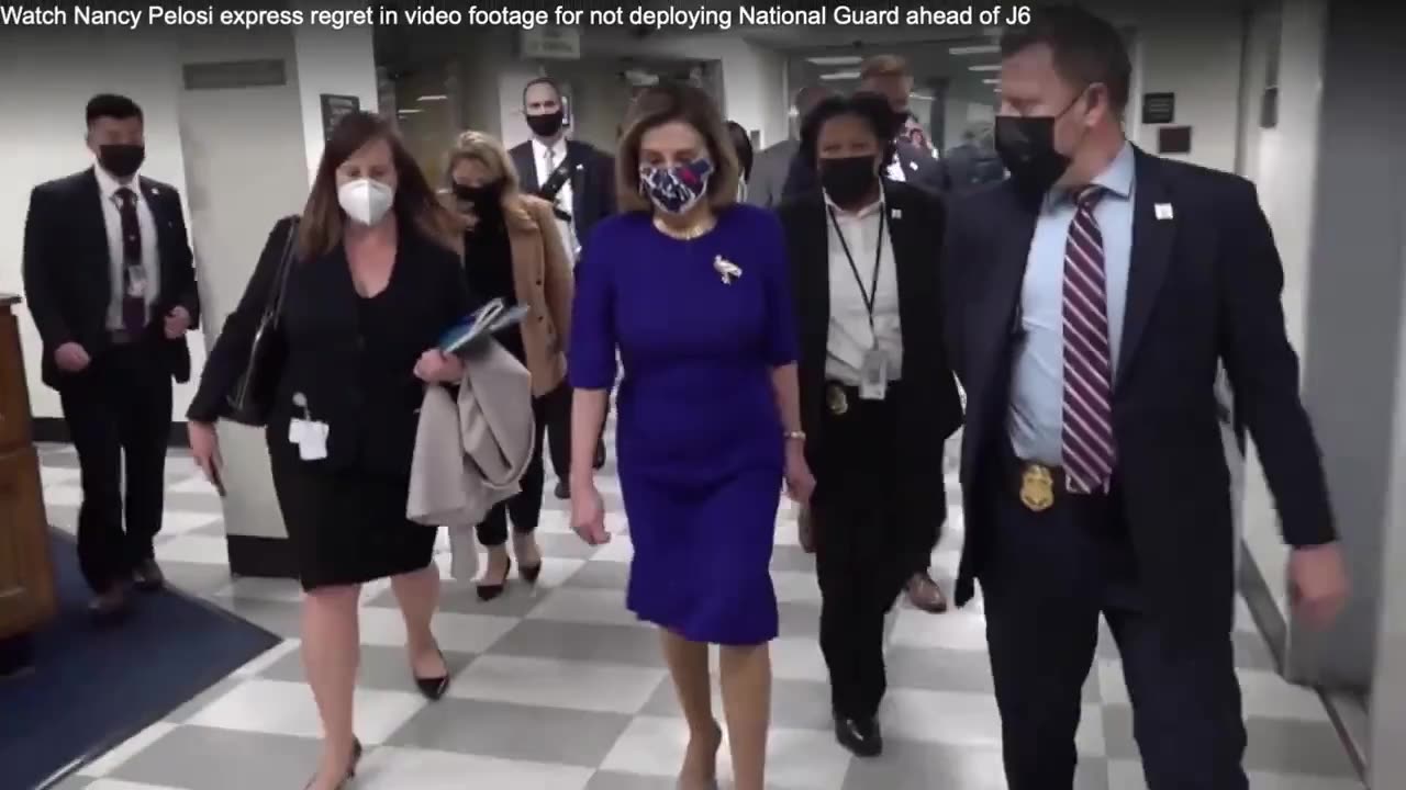 UPDATE: JANUARY 6 Newly Released Video Reveals Nancy Pelosi Expressing deep Regret FOR NOT...