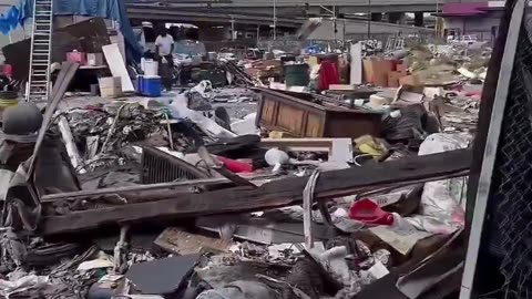 This video shows the devastation in North Carolina by Hurricane Helene