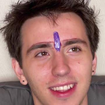 Eyebrow Waxing on Boyfriend with Sexy Smooth Hypnotic Purple Seduction Hard Wax | @yesliketheholiday