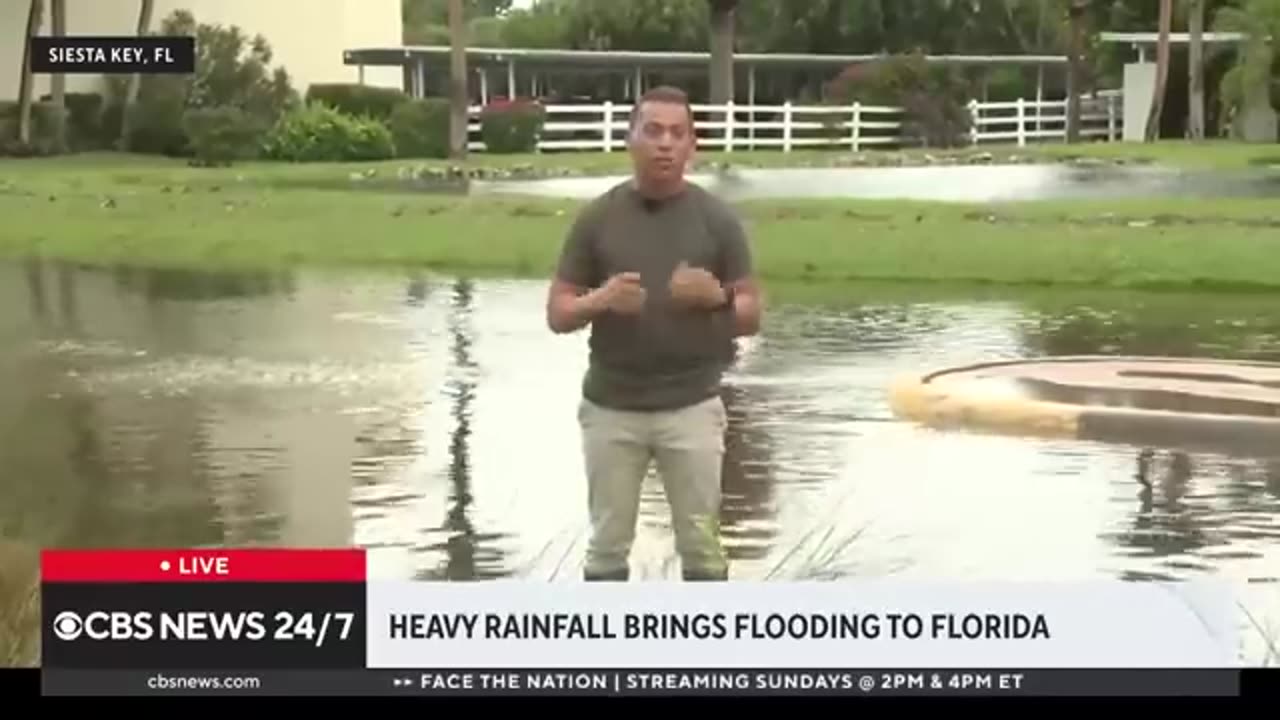 Heavy rain slams Florida, Sarasota and Miami flooding concerns CBS News