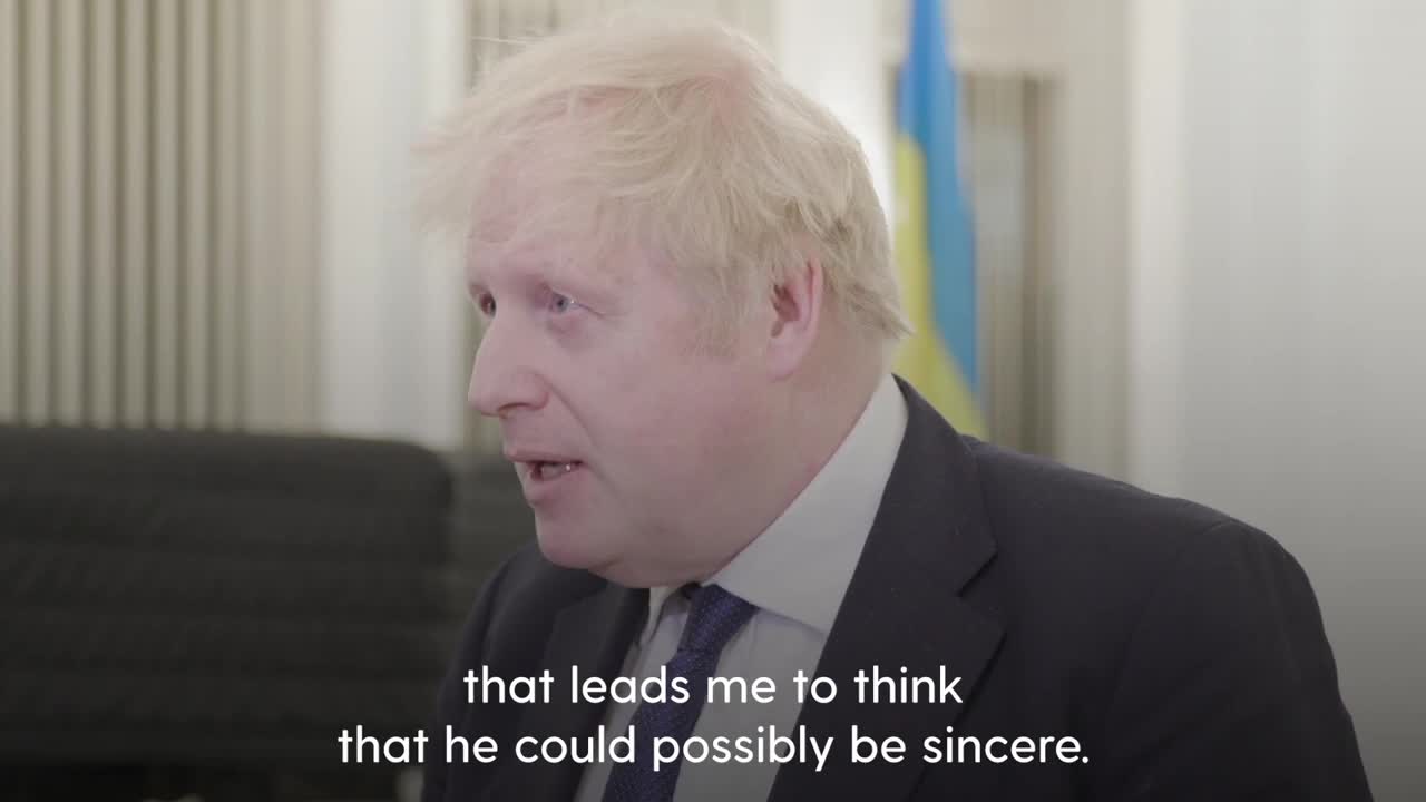 Vladimir Putin needs to 'withdraw his war machine' from Ukraine, Boris Johnson s