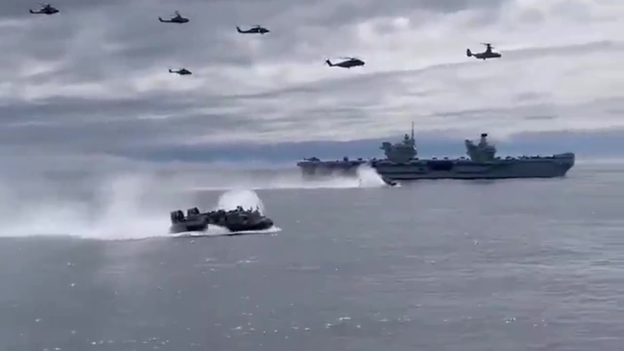United States fleet of warships seen off the coast of Yemen.