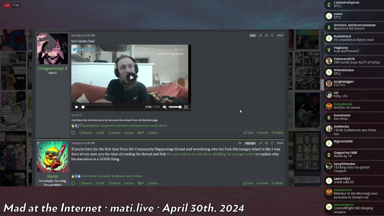 Kittystyles is hungry - Mad at the Internet