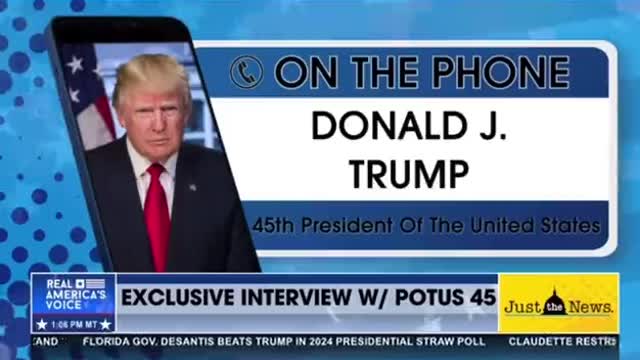 Banned from YouTube. Full Donald J. Trump Interview on Real America News