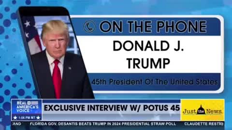 Banned from YouTube. Full Donald J. Trump Interview on Real America News