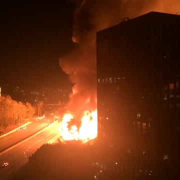 Historic blaze in downtown Los Angeles
