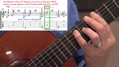 Technique Left-Hand, Part II (slow section). Video 40: m83-86, Overview