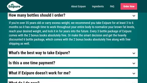 Frequently Asked Questions about Exipure