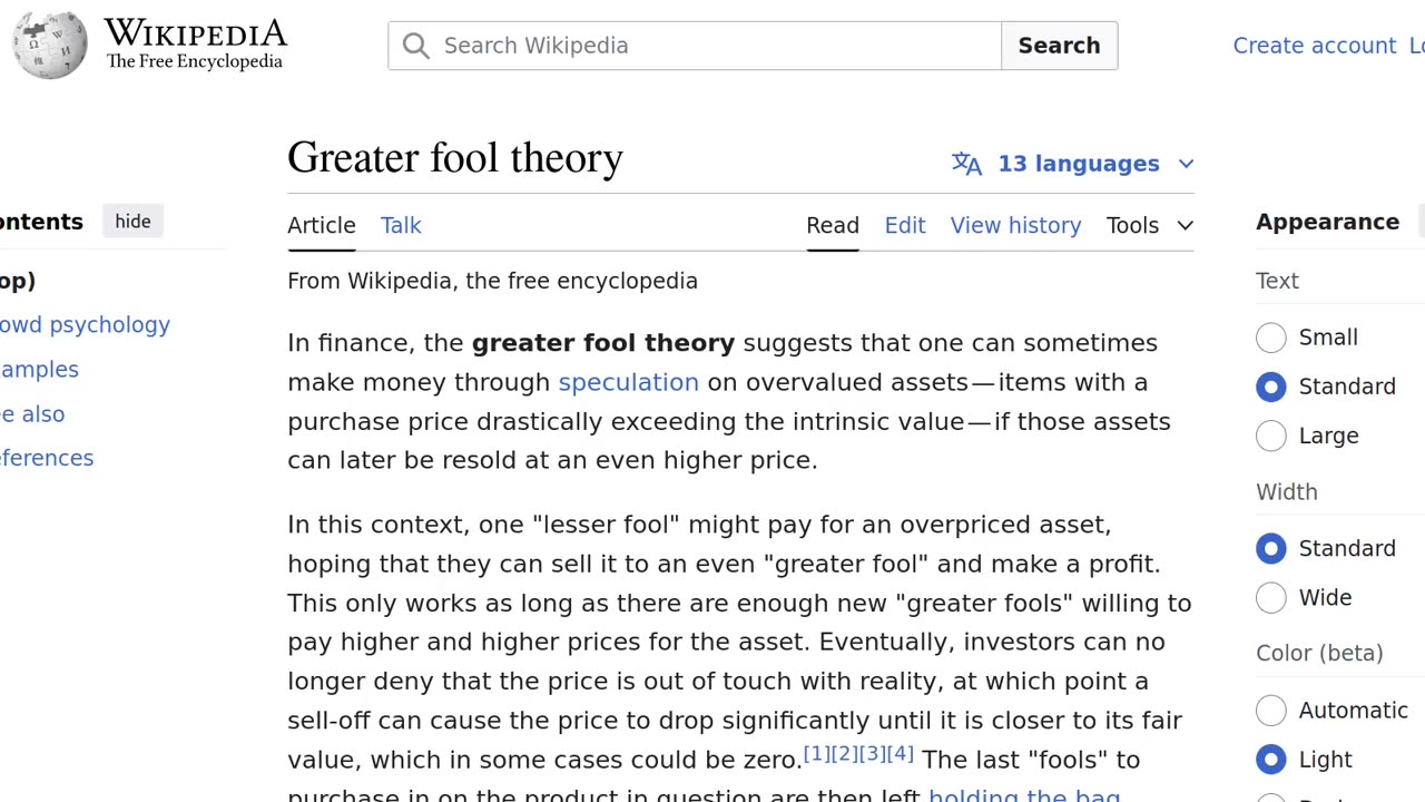 Greater fool theory |-| Netzwerkeffekt - Währungen |-| Silber - Geld