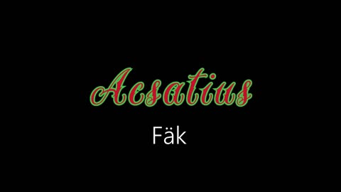 Acsatius ¦ Fäk (officiäl audió)