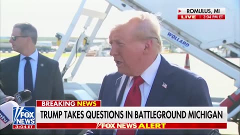 Trump Asked About Kamala Accusing Him of ‘Canceling Events’ [Calls Out Loser Lying Kamala and States FACTS]