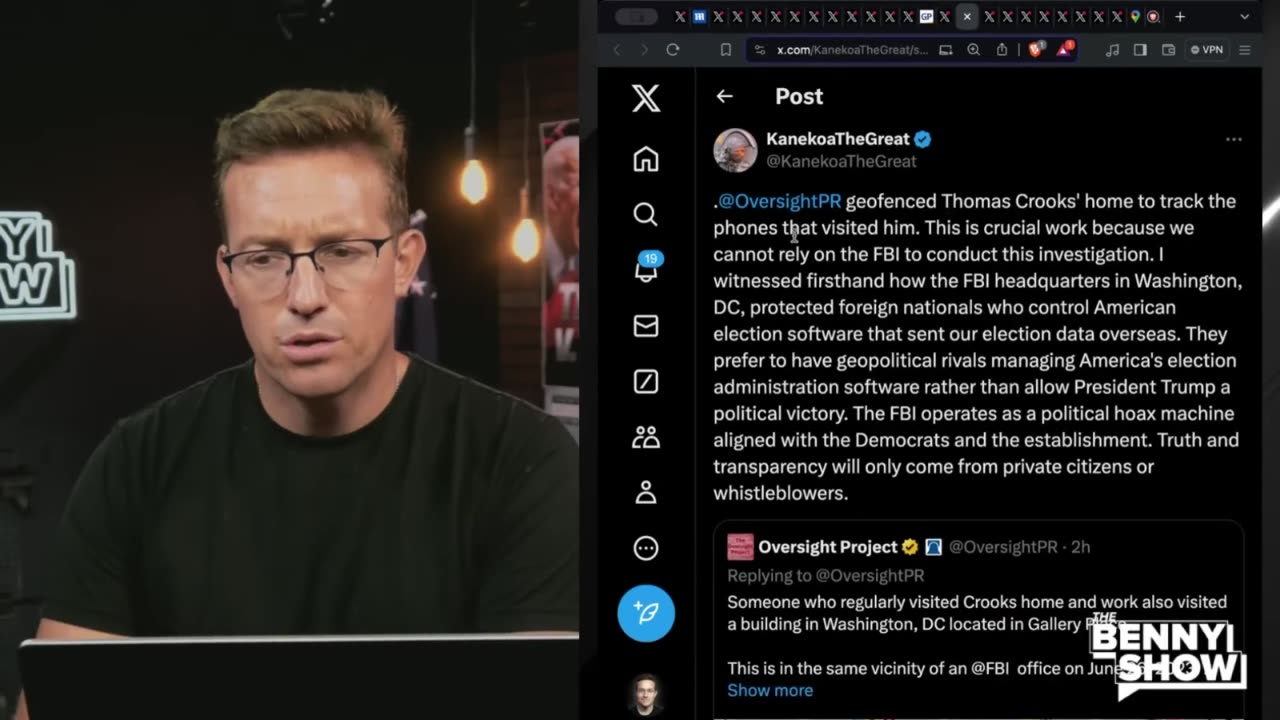 BENNY...Did Trump Assassin Meet With The Feds Cell Phone Data Reveals Mysterious DC Trips