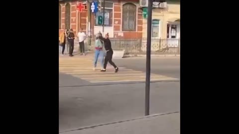 Fight Between Two Couples Breaks Out In Russian Town