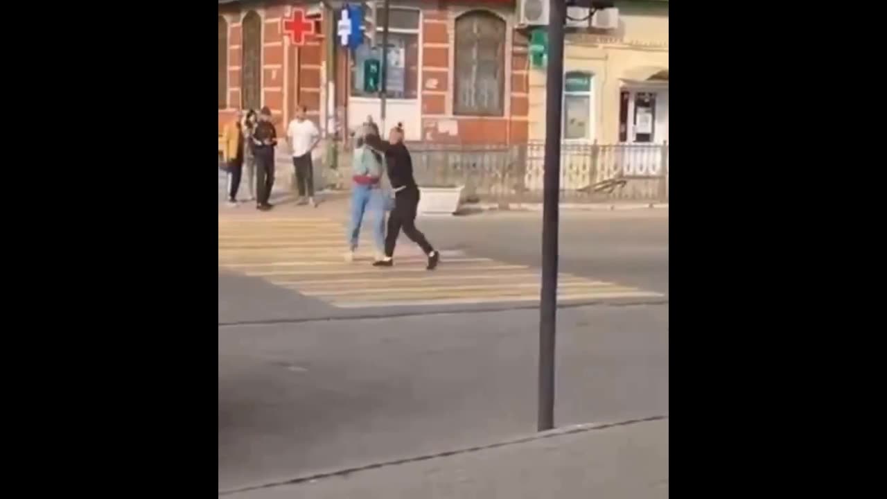 Fight Between Two Couples Breaks Out In Russian Town