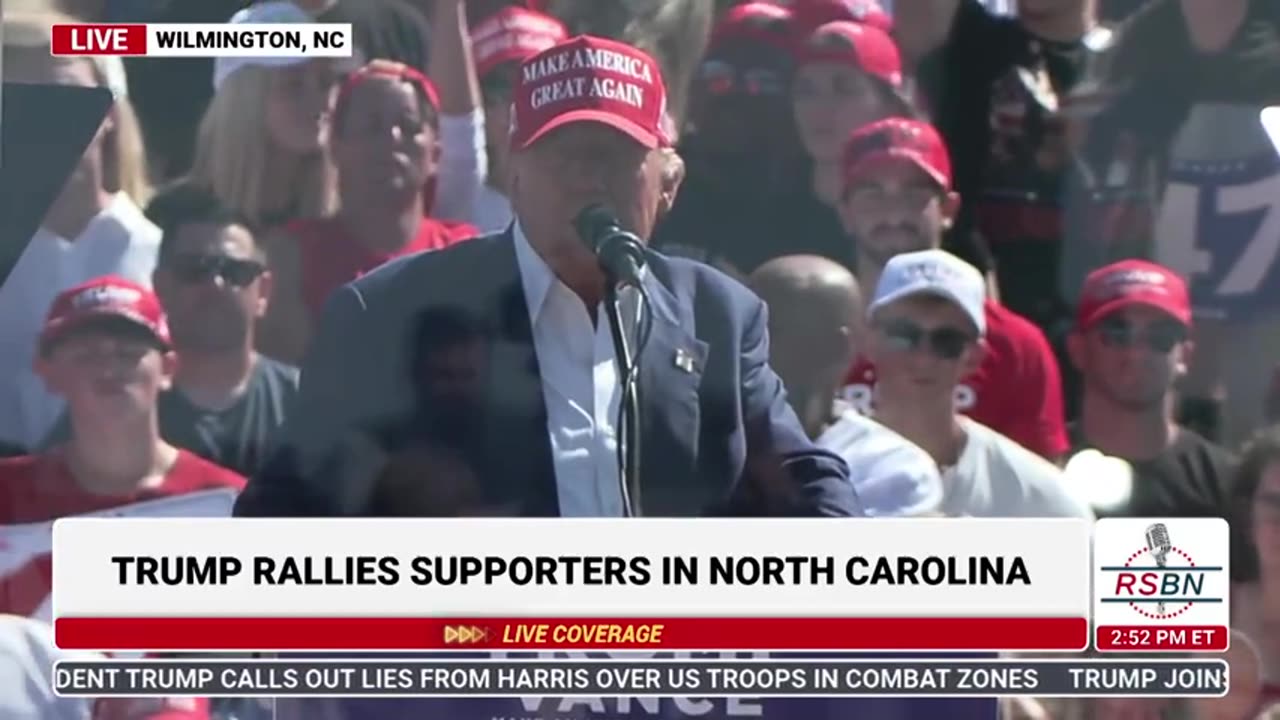 Trump Holds a Rally in Wilmington, NC on Jobs, Inflation, and the Economy - 9/21/24