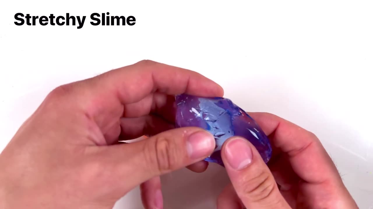 6 Strange Types of Colored Slime MIXED