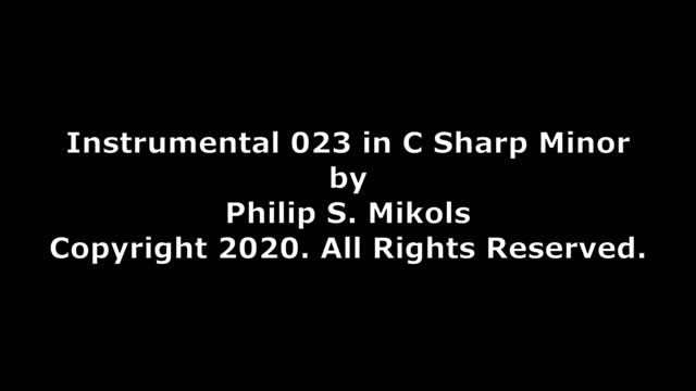 Instrumental 023 in C# Minor