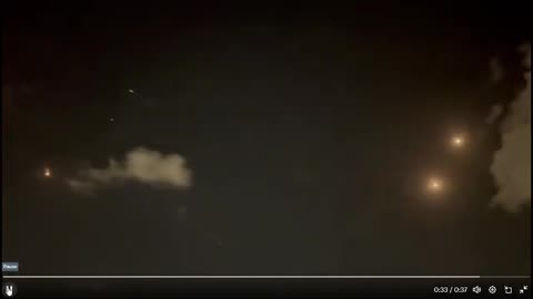 LATEST FOOTAGE OF MISSILE ATTACK RAINING DOWN ON ISRAEL FROM IRAN