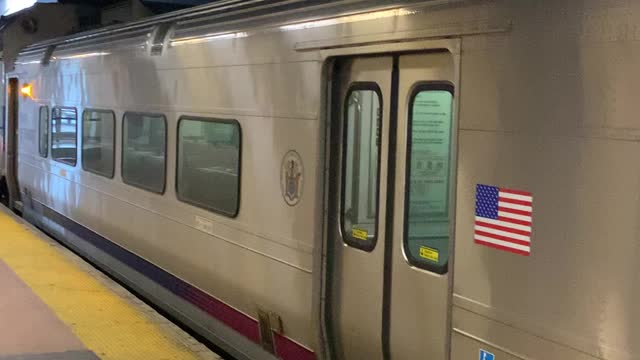 NJ Transt 7:13 Spring Valley to Hoboken operate by F 40 at Secaucus Junction station