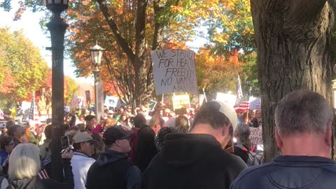 Protest at gov walz mansion