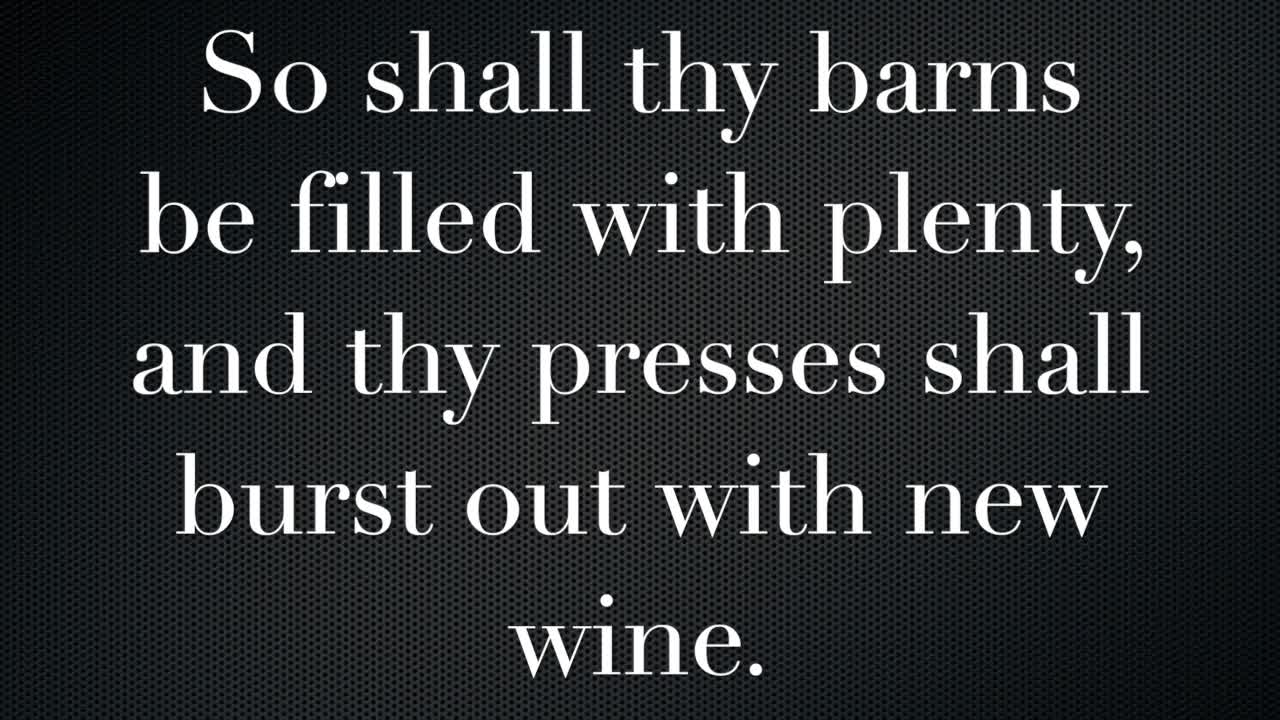 Proverbs 3: 1-17