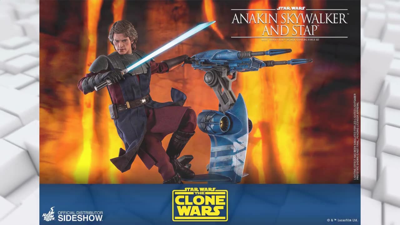 Anakin Skywalker and STAP [Star Wars Clone Wars Action Figure] 1/6 Hot Toys