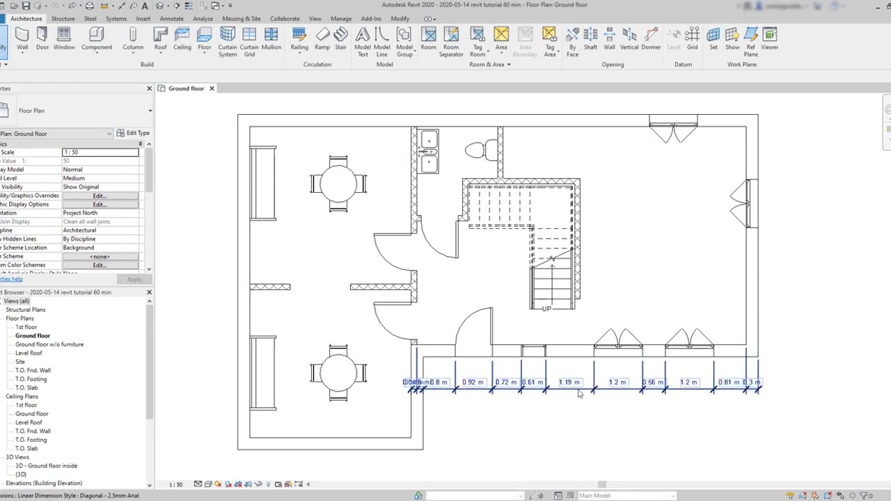 Revit - Complete Tutorial for Beginners - Learn to use Revit in 60 minutes - Part 6