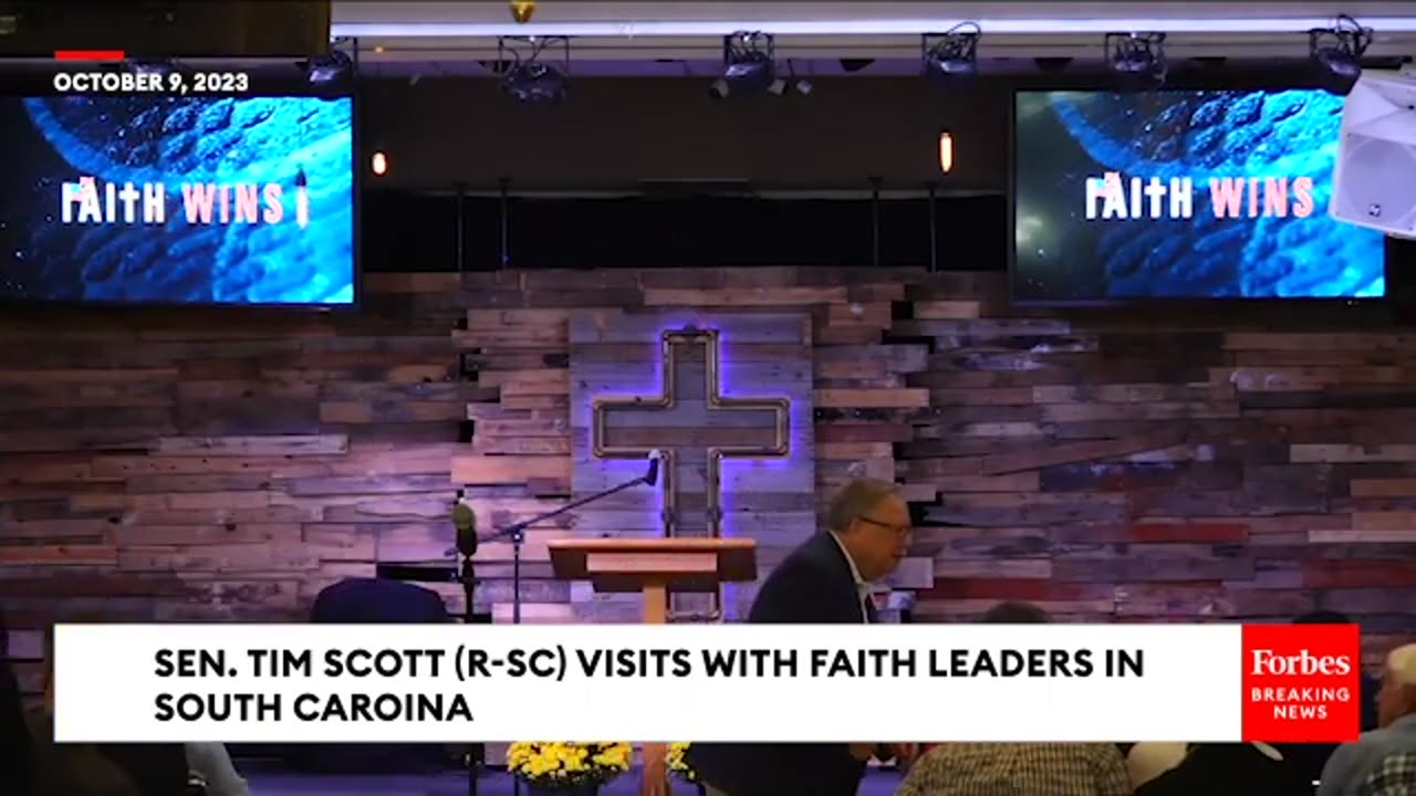 JUST IN- Tim Scott Responds To Hamas Attack On Israel During Remarks To South Carolina Faith Leaders