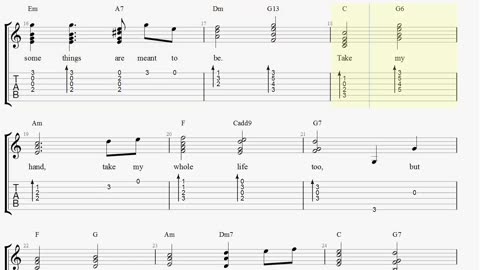 How to play Can't Help Falling in Love on guitar