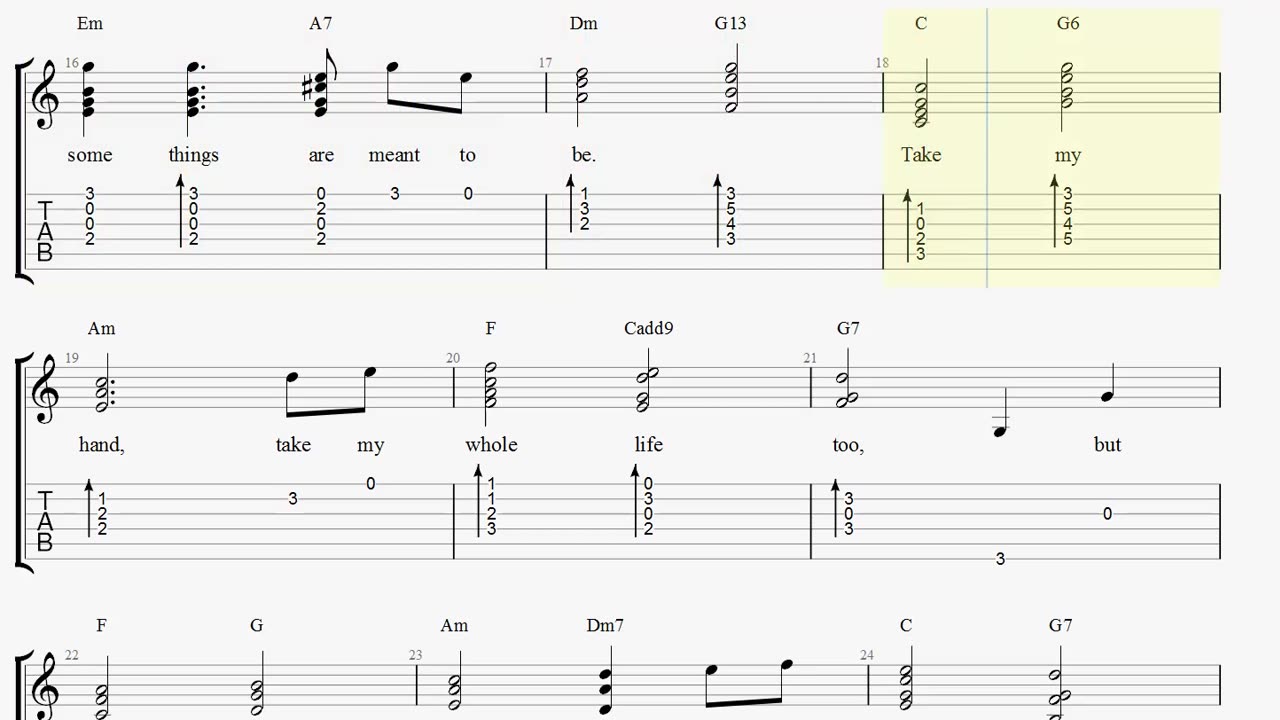How to play Can't Help Falling in Love on guitar