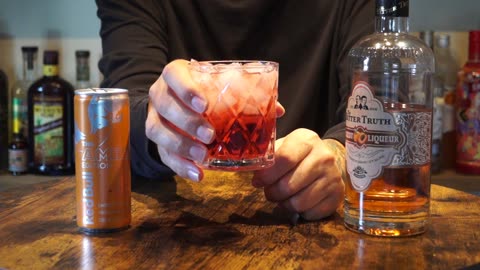 The Bitter Truth Apricot Liqueur & Red Bull The Amber Edition Strawberry Apricot