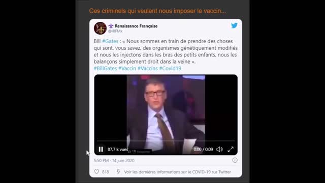 Ne vous faites pas vacciner par des malades