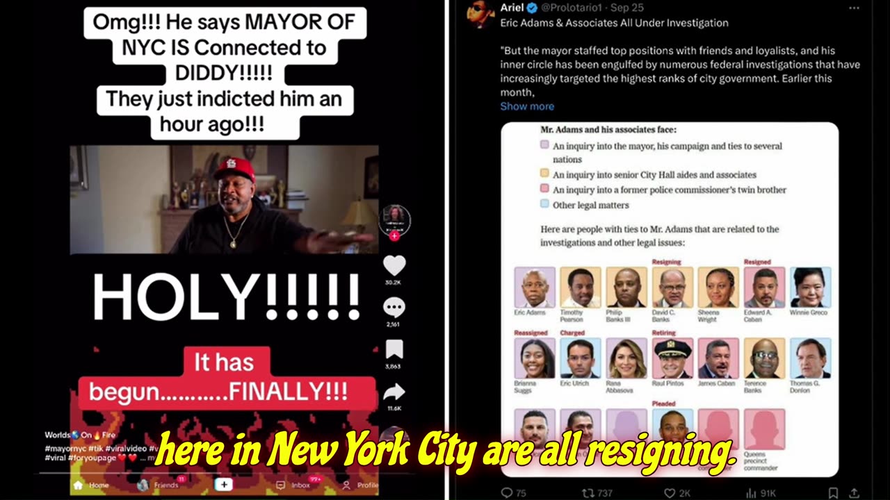 Mayor and Politicians of NYC Connected to Diddy! .......