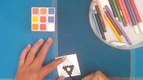Zentangle,doddle,batik pattern art