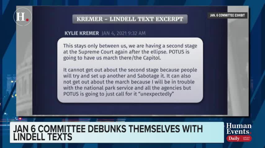 Jack Posobiec on Jan 6th show committee debunking themselves after revealing text messages between Kremer and Mike Lindell, revealing the march wasn’t planned by Trump