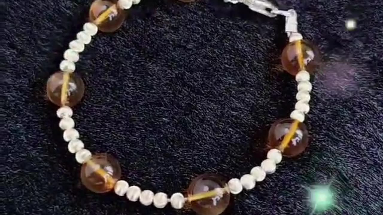 GN-20240925-02 Round S925 Silver Bead Bracelet Amber Beads New Niche Design Textured Silver Bracelet