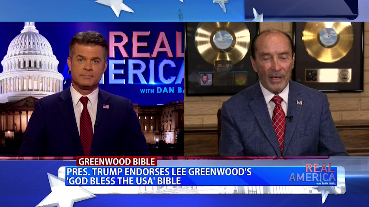 REAL AMERICA -- Dan Ball W/ Lee Greenwood, God Bless The USA Bible & Dan Ball Team Up, 10/1/24