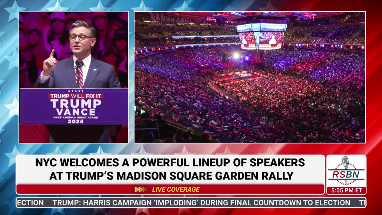 FULL SPEECH: Speaker Mike Johnson Delivers Remarks at Madison Square Garden