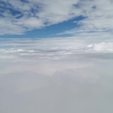 Layers of clouds unravelling upon landing in South Africa
