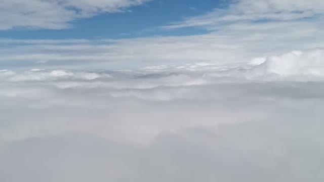 Layers of clouds unravelling upon landing in South Africa