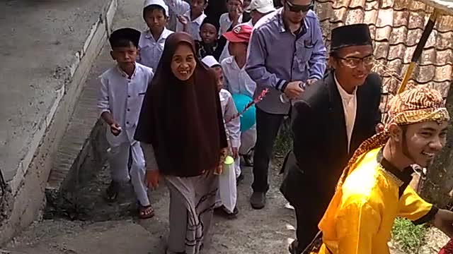 Hijri Year Parade in Indonesian Village