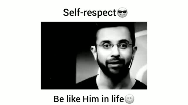 Self respect