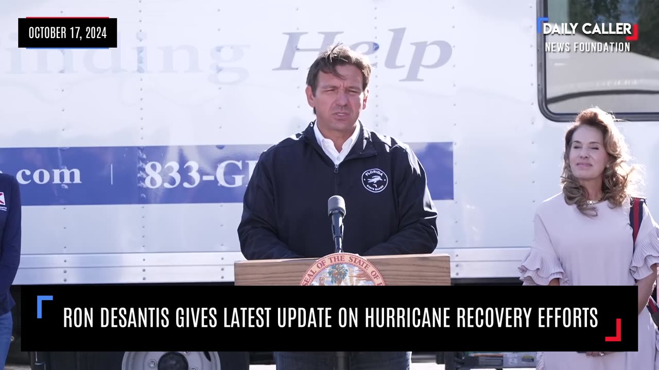 Ron DeSantis Gives Latest Update On Hurricane Recovery Efforts