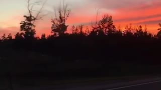Crimson sunset