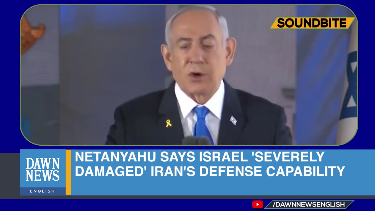 Netanyahu Says Attack on Iran ‘Achieved All Its Goals’ ｜ Dawn News English