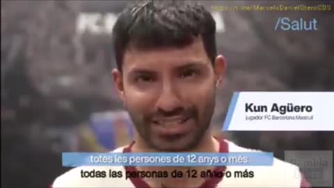 Kun Agüero recomiendo la timo vacunación desde los 12 años y acaba en el hospital