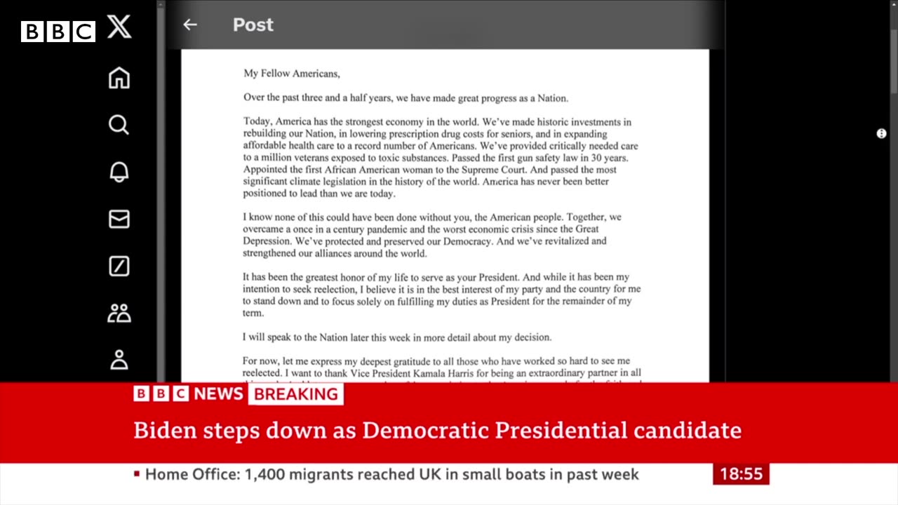 Joe Biden ends re-election campaign